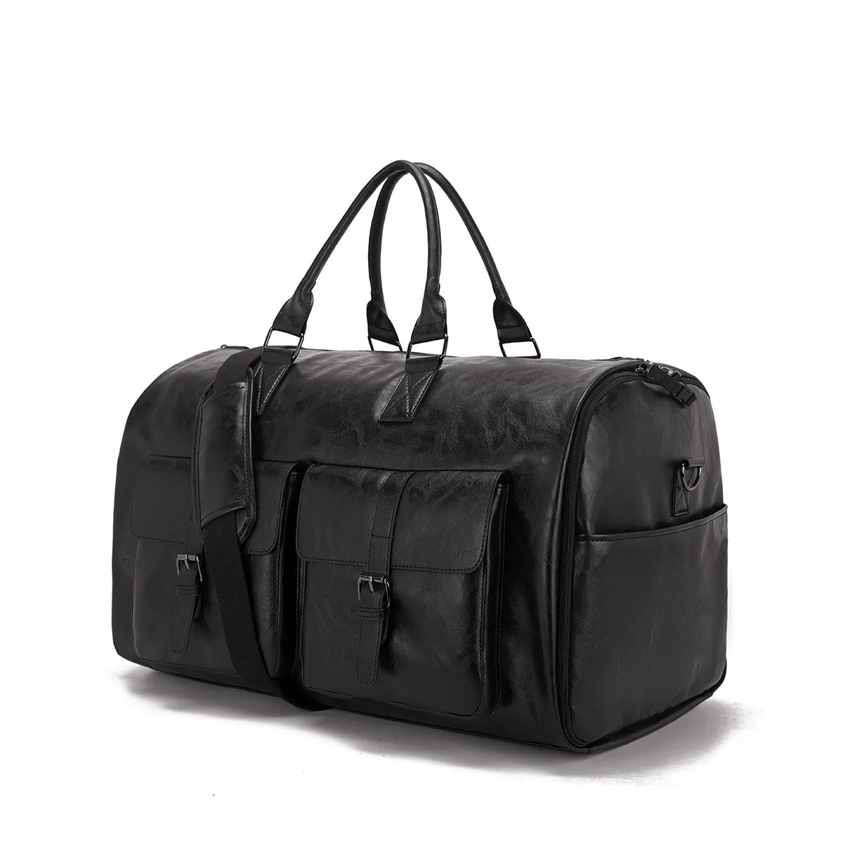 Carry-on Garment Handbag Large Duffel Bag Suit Bag Holdall Duffle Travel Bag Weekend Flight Bag with Shoe Pouch for Men Women