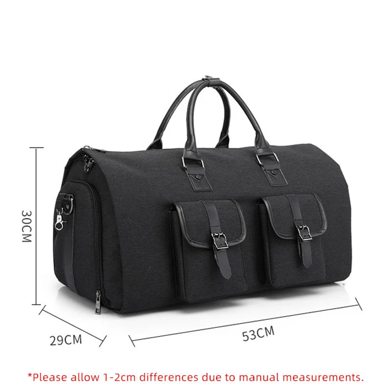 Men's Hand Luggage Bag Sport Travel Bags Large Capacity Garment Handbag Folding Business Shoulder Bags Shoes Compartment XM137