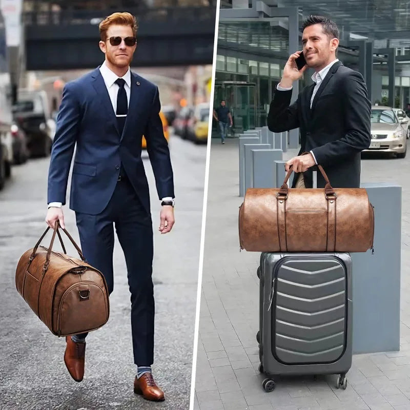 Carry on Garment Bags for Travel Garment Duffle Bag Mens Suit Bags with Shoe Compartment Waterproof for Business Husband Gifts