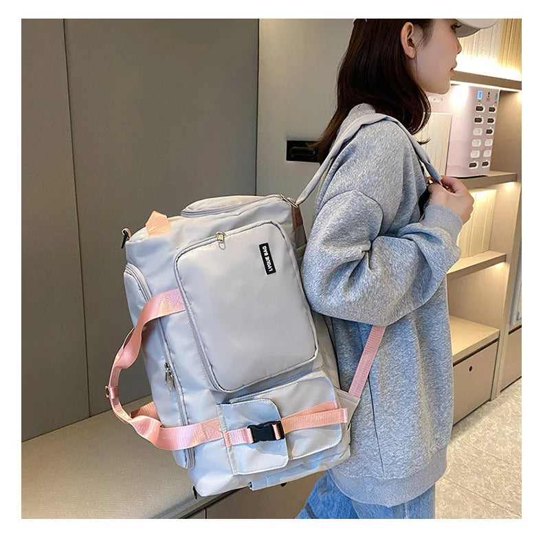 Sports Gym Bag Travel Dry Wet Handbags For Women Female Swimming Shoulder Crossbody Fitness Outdoor Travel Bag Weekender Duffel